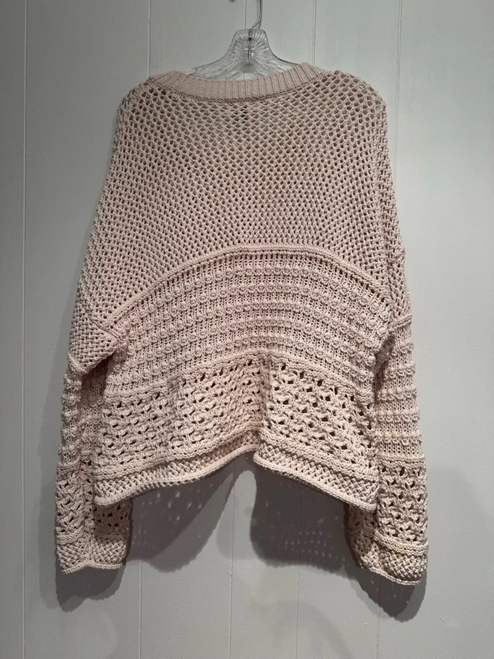 Universal Thread Cream Open Knit Sweater XXL Boho Cotton Crochet